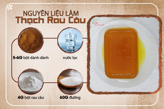 thạch bột dành dành, bánh trung thu thạch bột dành dành